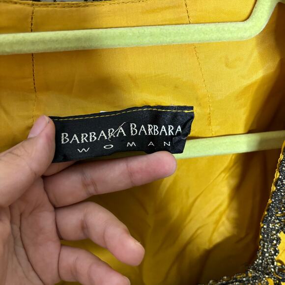 Barbara Barbara Yellow Puff Sleeve Vintage Blouse Sz 22 - Picture 4 of 10
